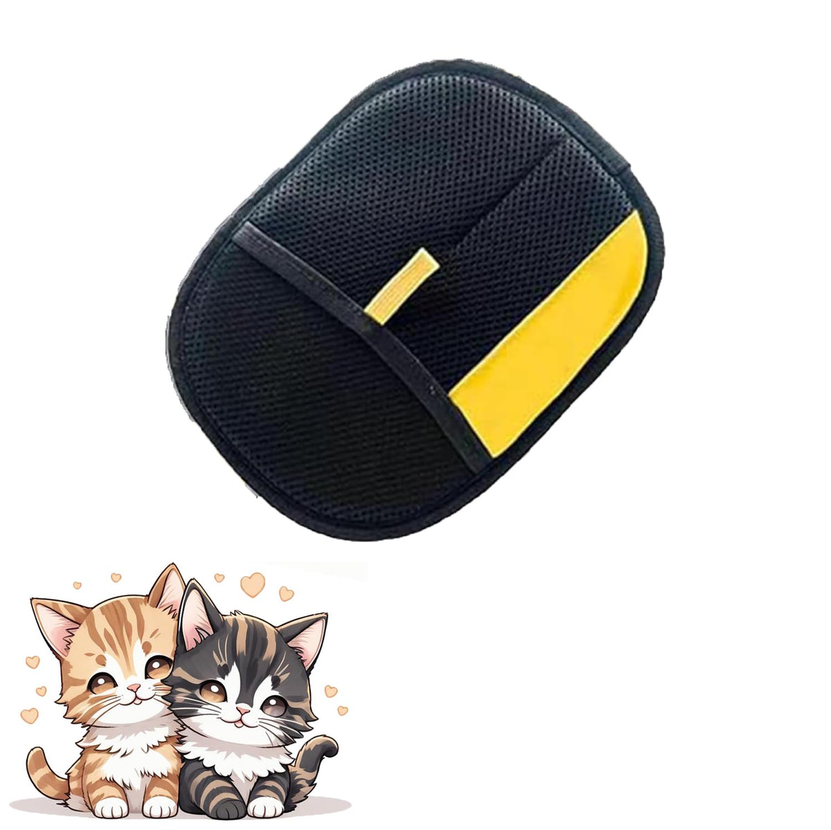 CILECROCOO Pet Hair Removal Glove close-up showing hair attraction for quick cleanups
