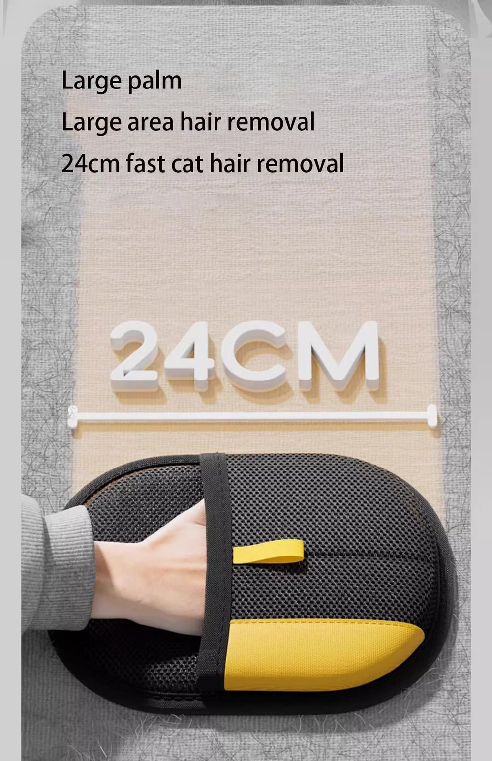 CILECROCOO Pet Hair Removal Glove is washable and eco-friendly