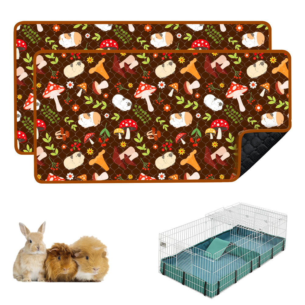 Cimiycob guinea pig cage liner pack 24x49 for a durable, reusable bedding solution.