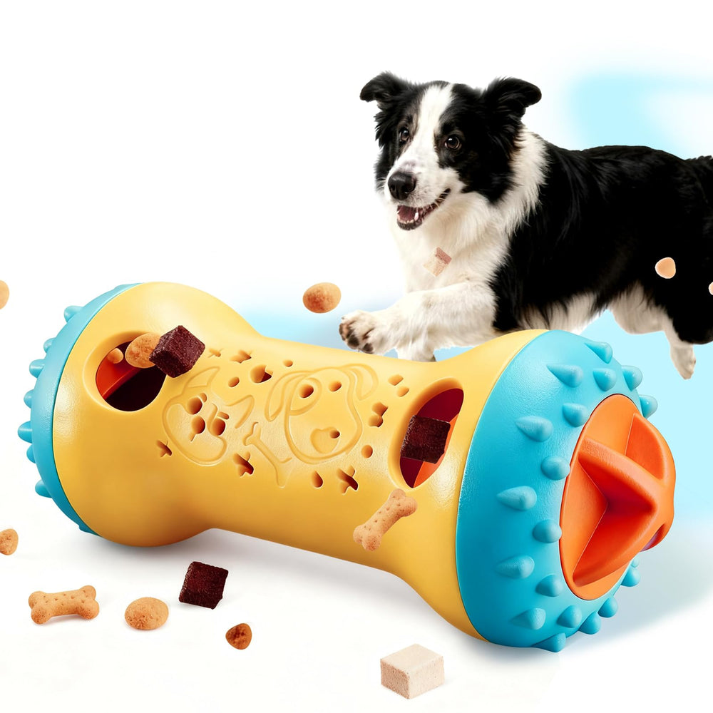 Cimolea Dog Puzzle Toy mealtime setup helps slow feeding and mental engagement.
