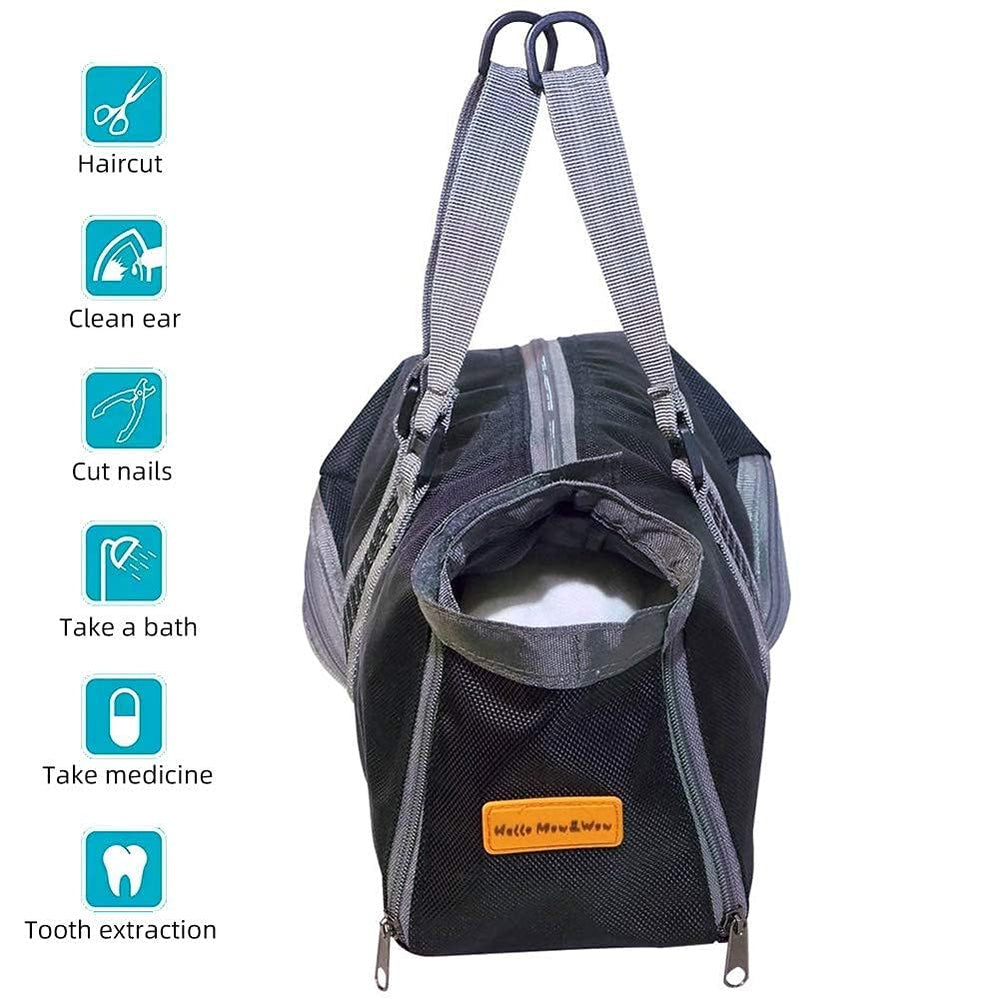 Cinf grooming bag mesh panel during bath allows water flow