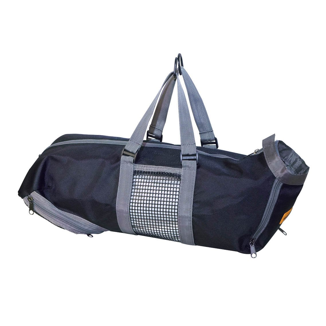 Cinf cat grooming bag mesh closeup highlights breathable material.