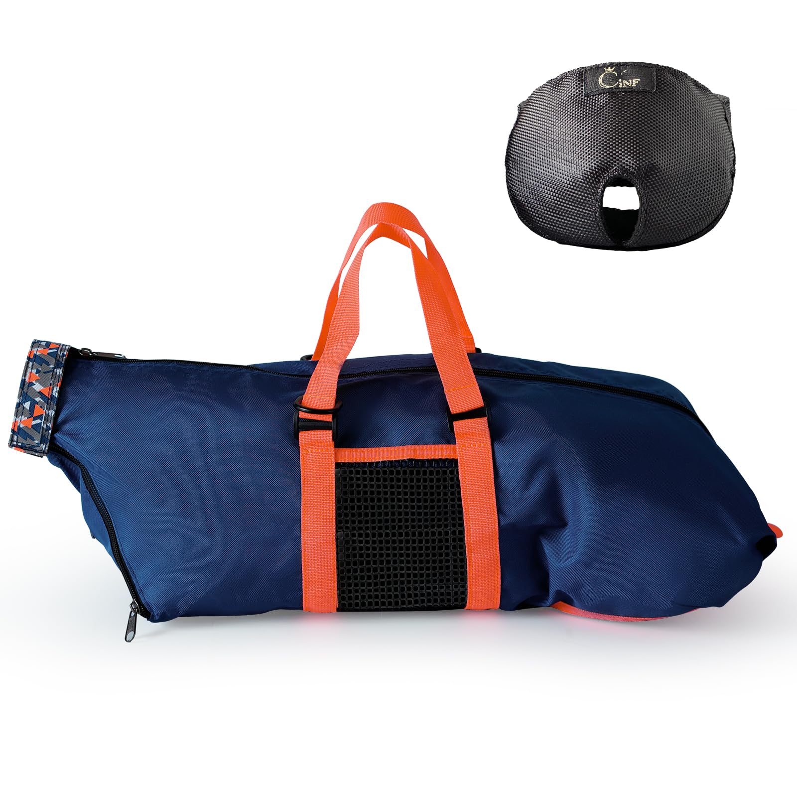 Cinf nail-trimming easy-access navy blue bag promotes efficient grooming while reducing scratches.