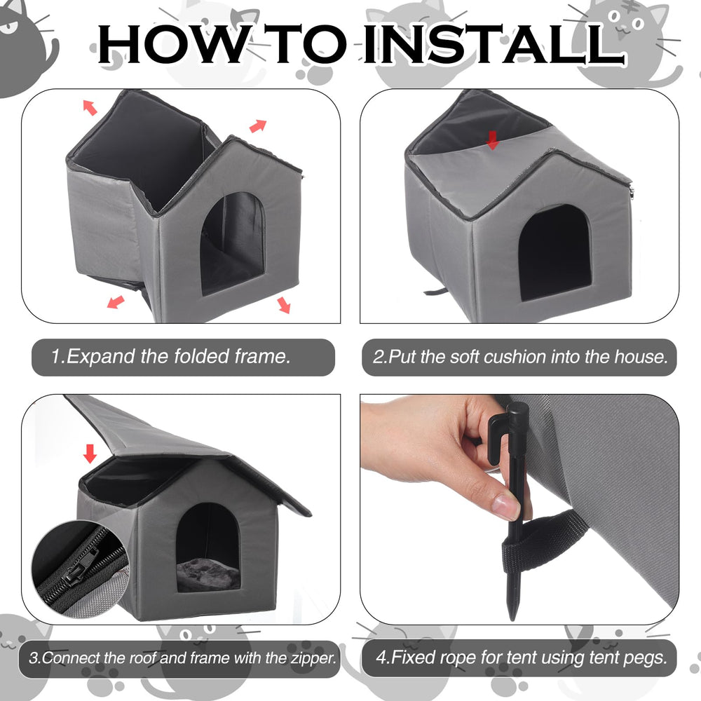 Cinnvoice easy-assembly design, top zipper connection, space-saving storage.
