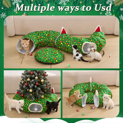 Cinnvoice green bell ball cat toy adds chase fun for curious felines.