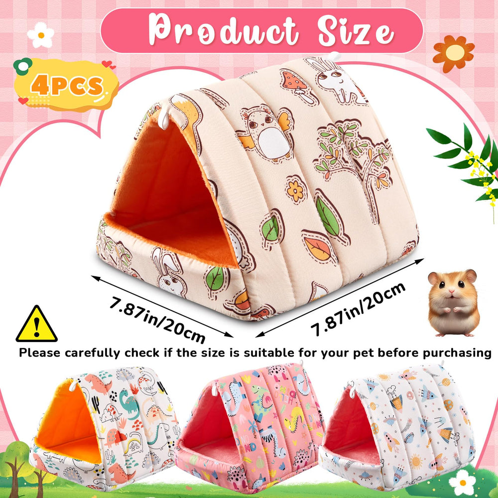 Cinnvoice guinea pig hideout bright patterns add color and security to a pet's space