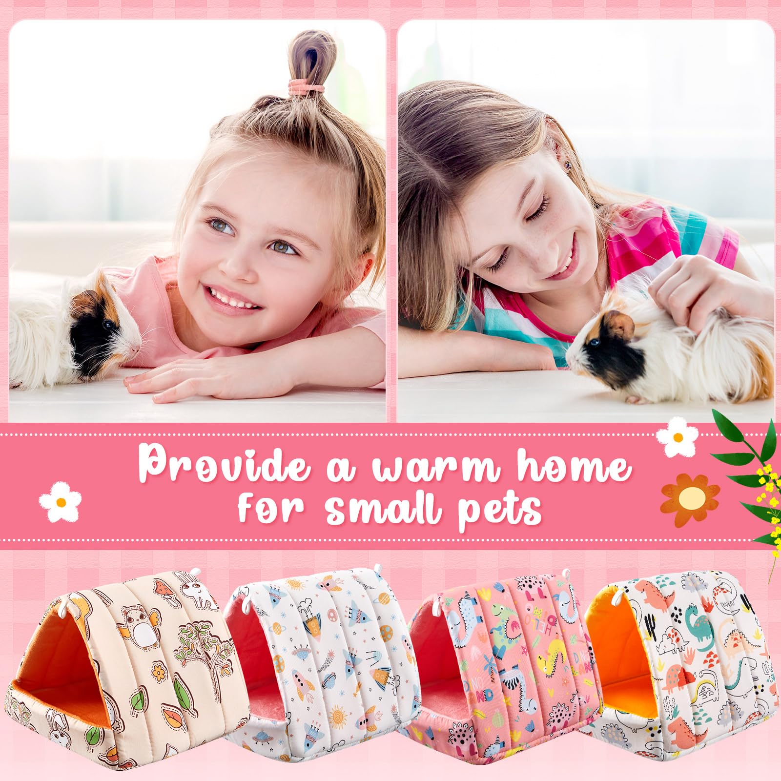 Cinnvoice guinea pig hideout durable material withstands playful use day after day