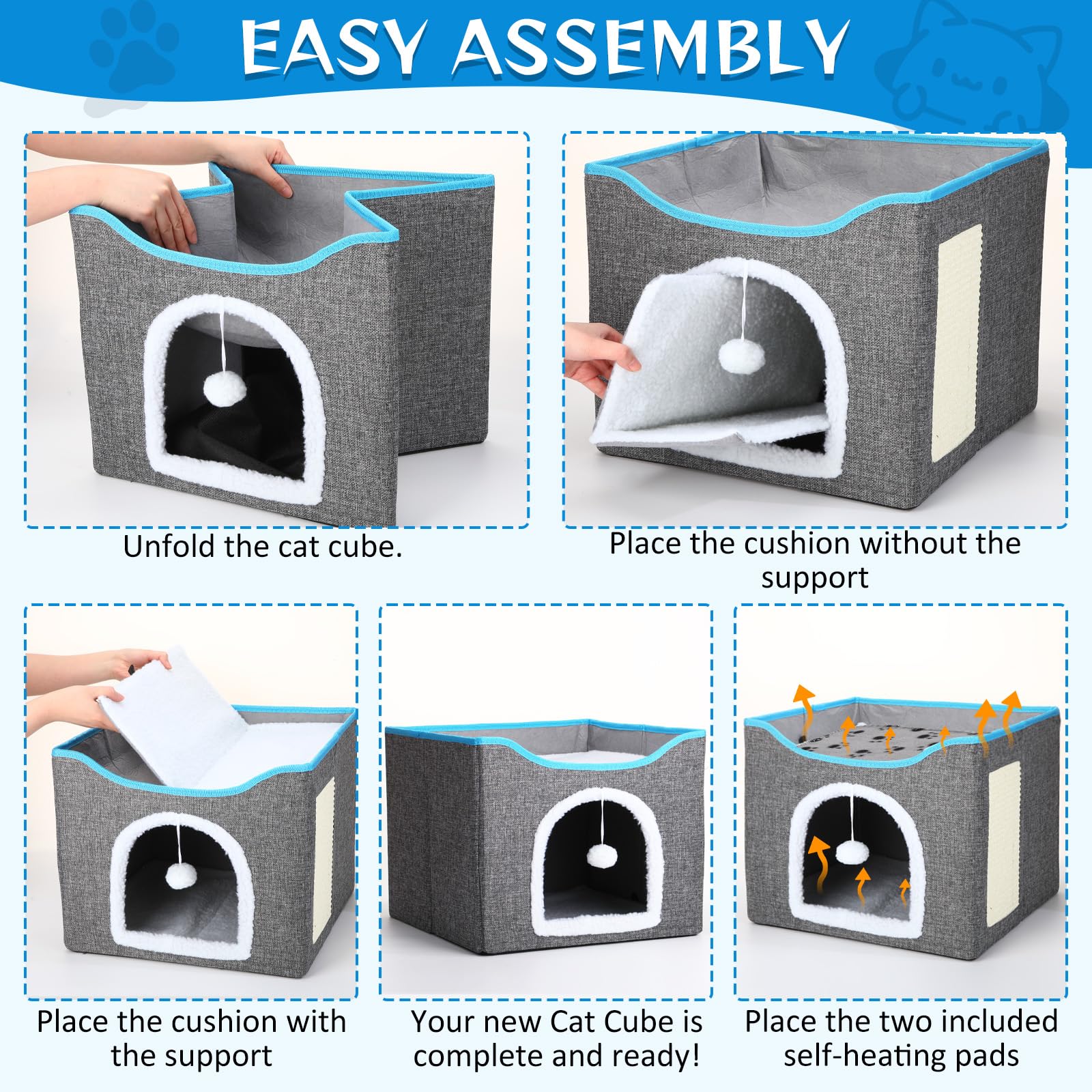 Cinnvoice plush hanging ball in action adds interactive play for cats