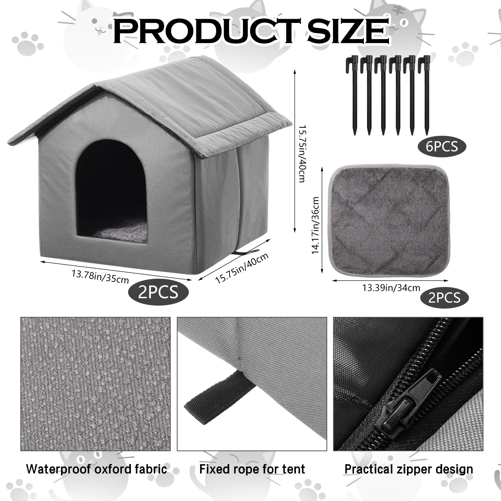 Cinnvoice self-heating cat pad gray, close-up, cozy heat-reflecting surface for pets.