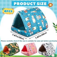 Cinnvoice guinea pig bed tunnel with soft PP cotton for warmth and comfort