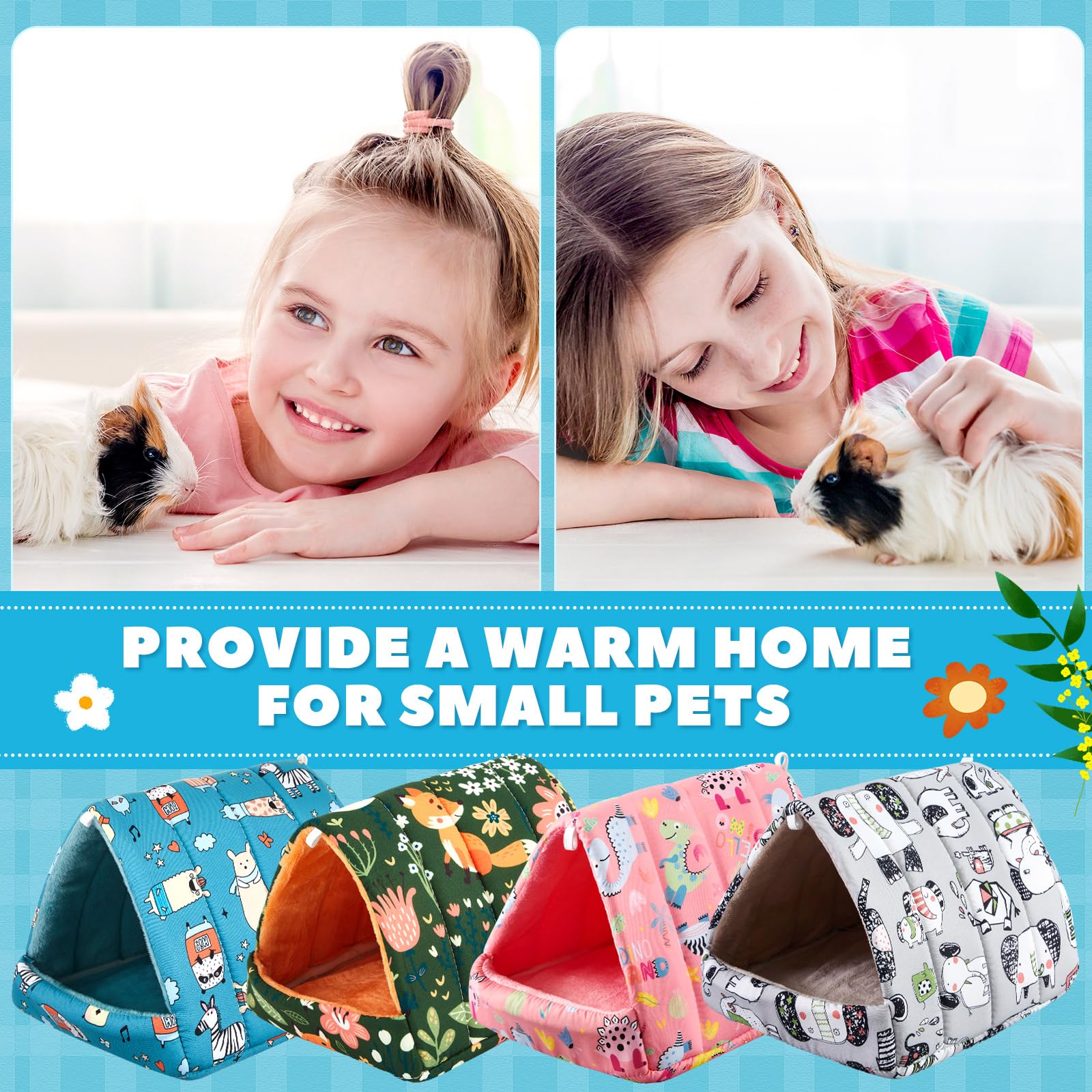 Cinnvoice washable guinea pig hideouts endure many washes with retained shape