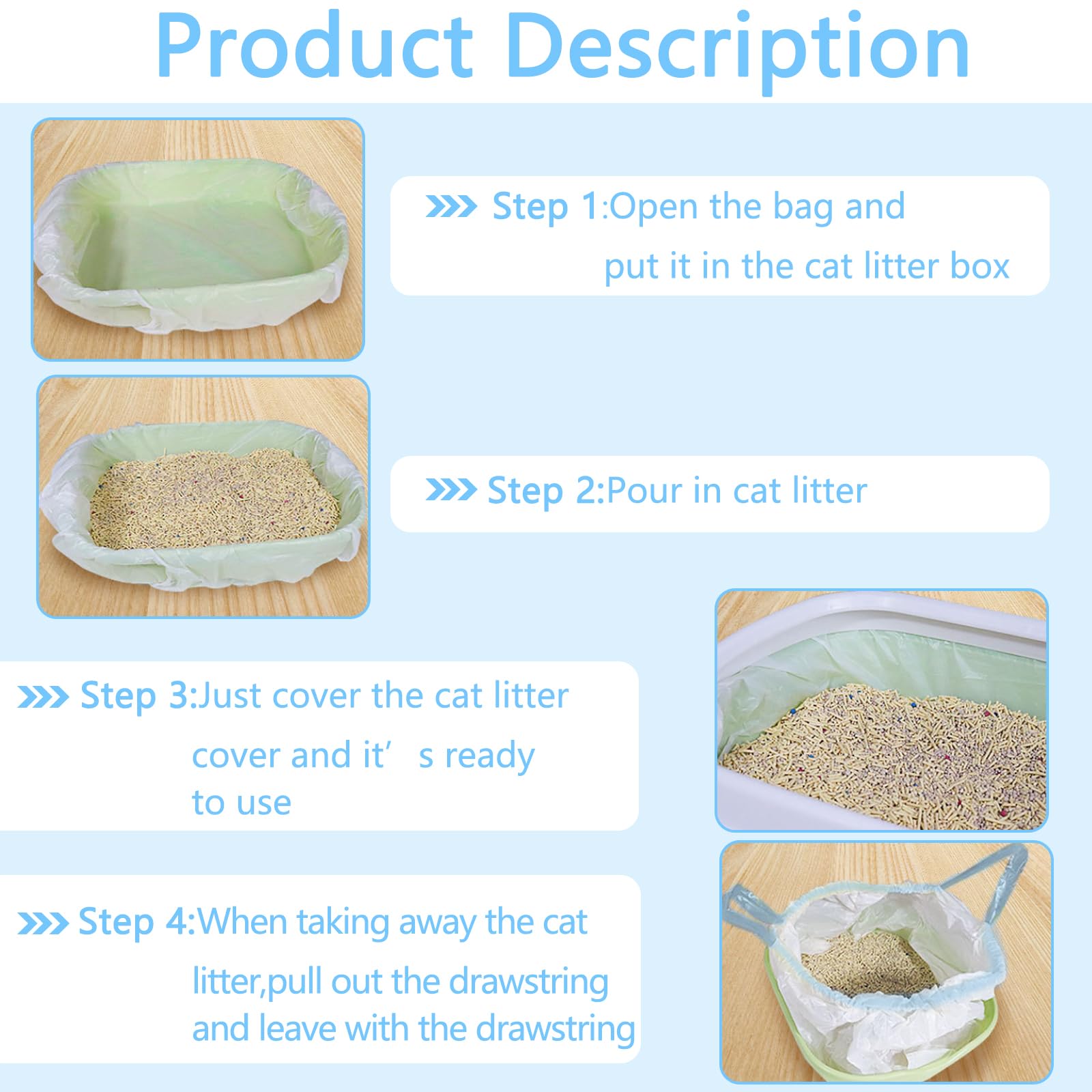 CIOKIT easy-clean cat litter bags save time during busy households.
