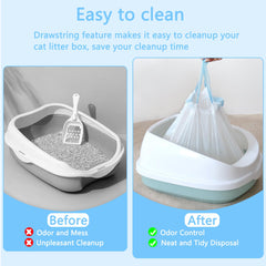 CIOKIT extra-thick durable liner keeps litter waste contained and leak-free.