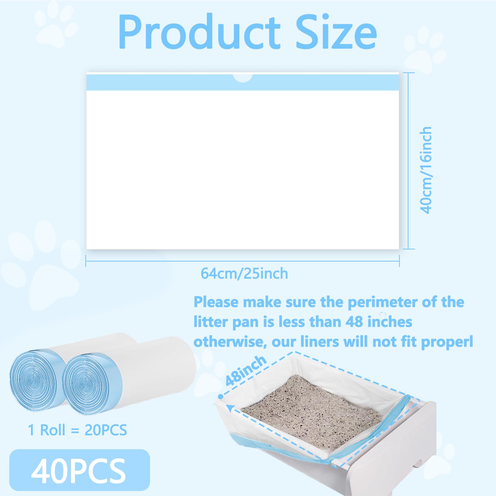 CIOKIT litter bags drawstring closure demonstrated for mess-free disposal