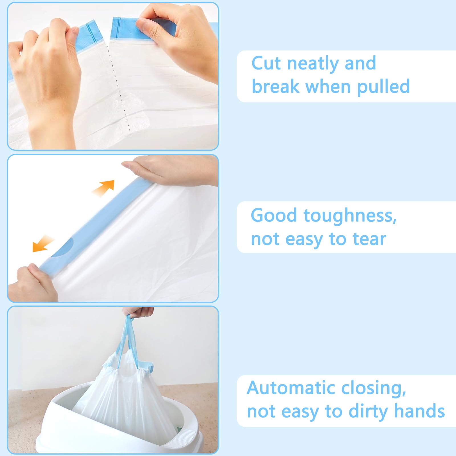 CIOKIT semi-circular drawstring design illustrating odor-control feature