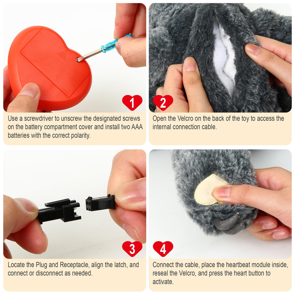 CIOXDYLENC Heartbeat Puppy in crate scene demonstrating calming routine for crate training