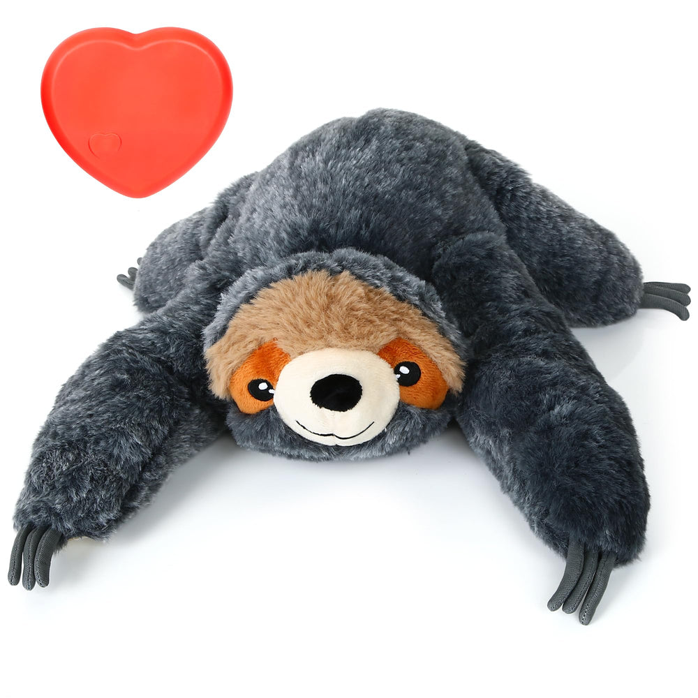 CIOXDYLENC Heartbeat Puppy plush close-up shows soothing heartbeat for anxious dogs