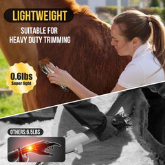 Ciphuoly upgraded metal blade provides safe, sharp trimming for horses.