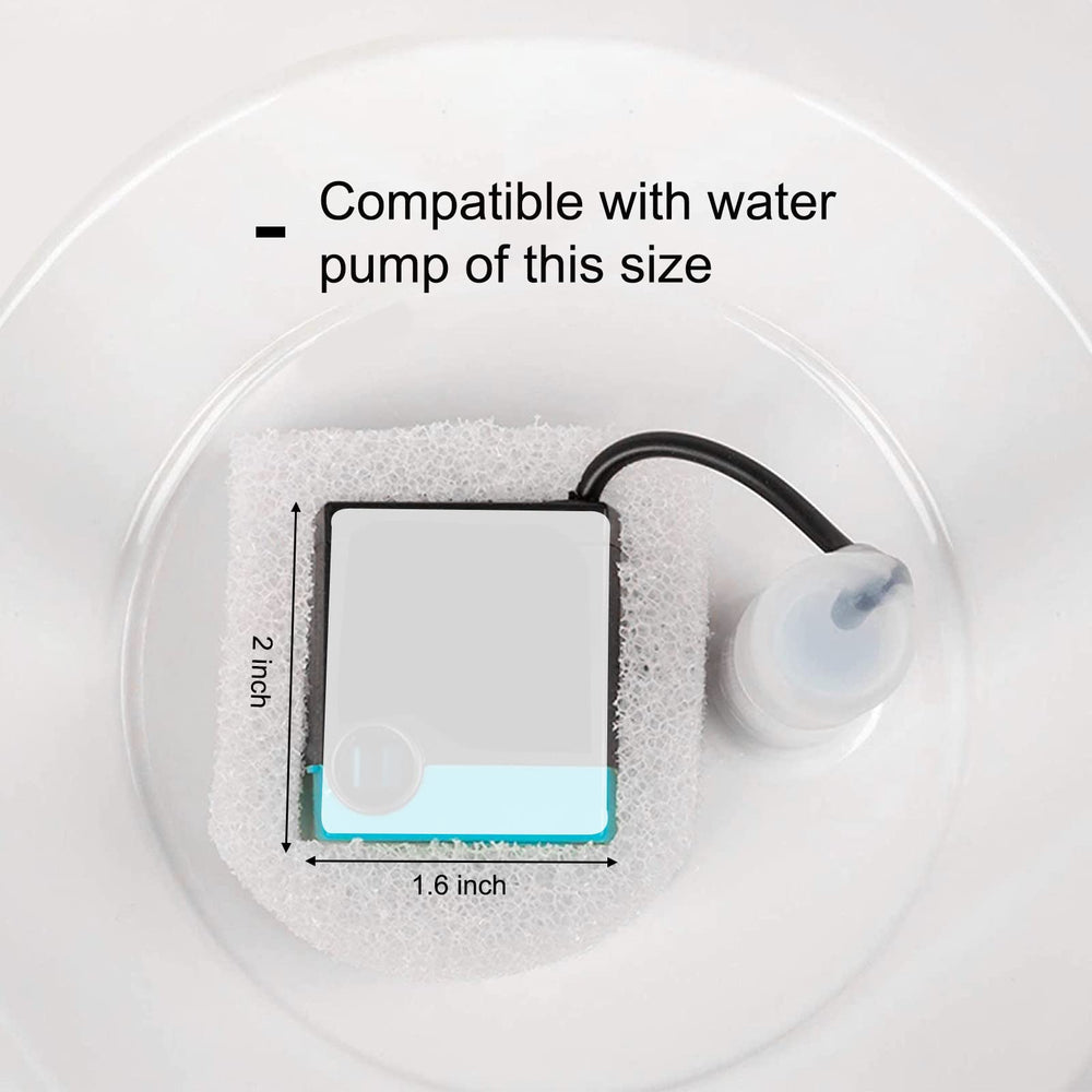 Cirfifth cat fountain filter installed ensures easy maintenance and clean water.