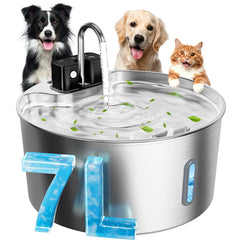 CITIZILI dog water fountain cordless indoor outdoor use enhances hydration flexibility.