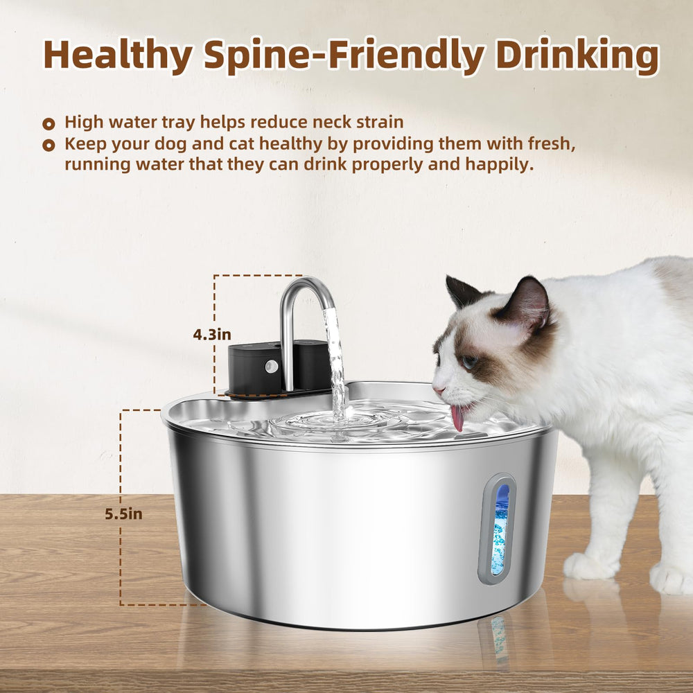 CITIZILI multi-filter system helps keep water cleaner for pets.