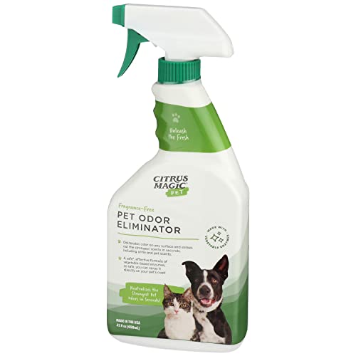 Citrus Magic Pet Odor Eliminator neutralizes urine odor quickly