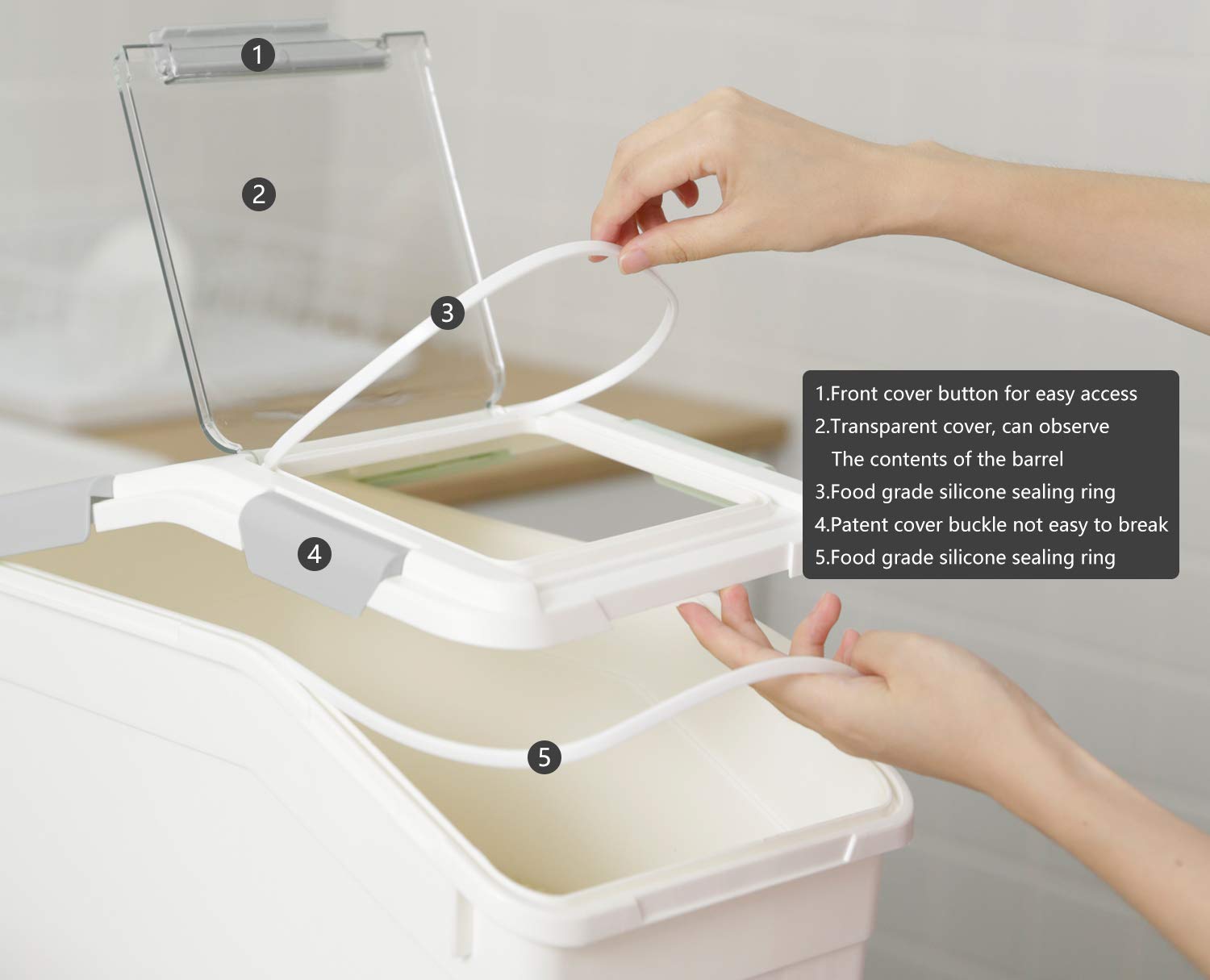 City Baby large opening pantry storage for easy access to staples.
