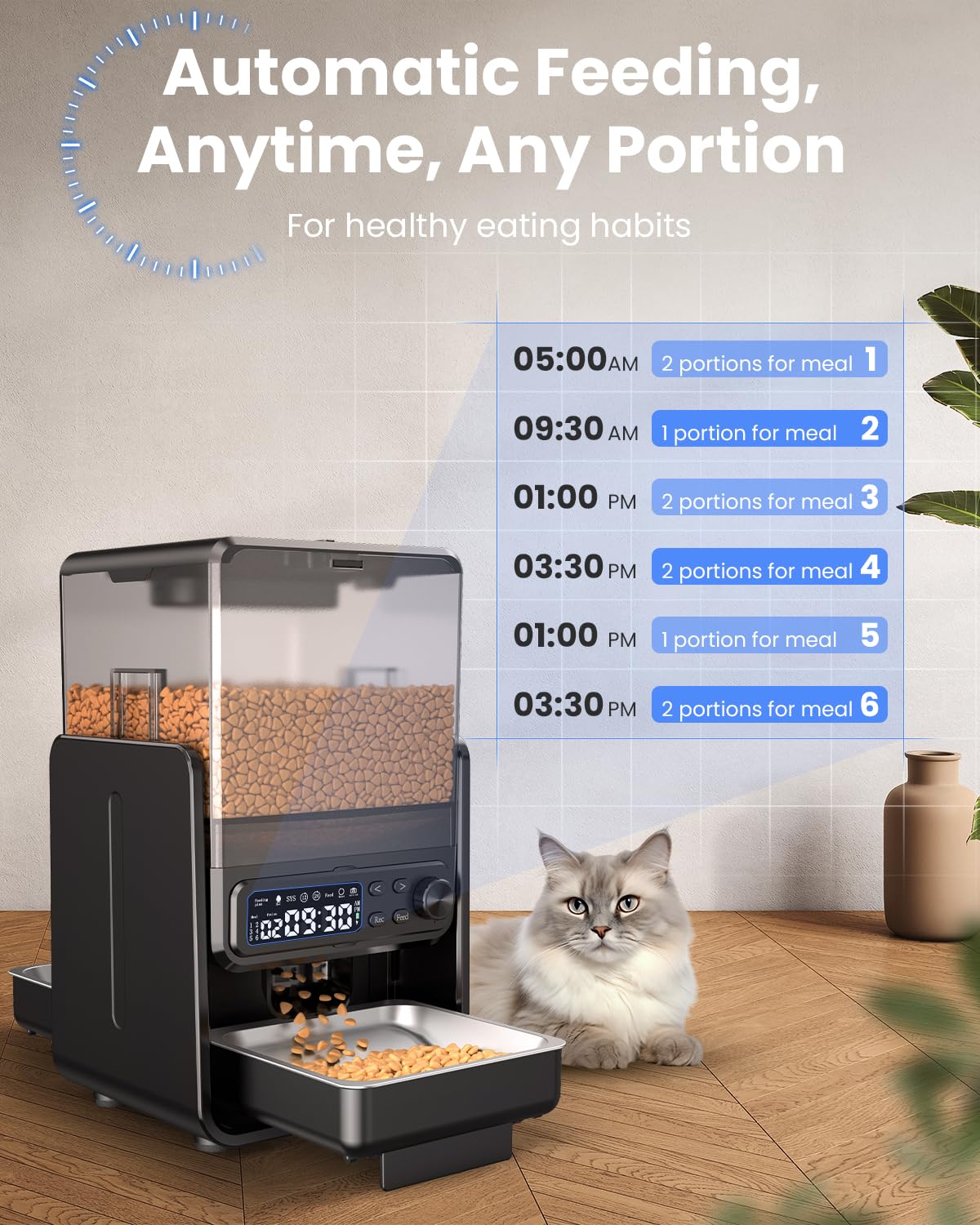 CityFlee feeder desk-panel view shows detachable control for easy programming.