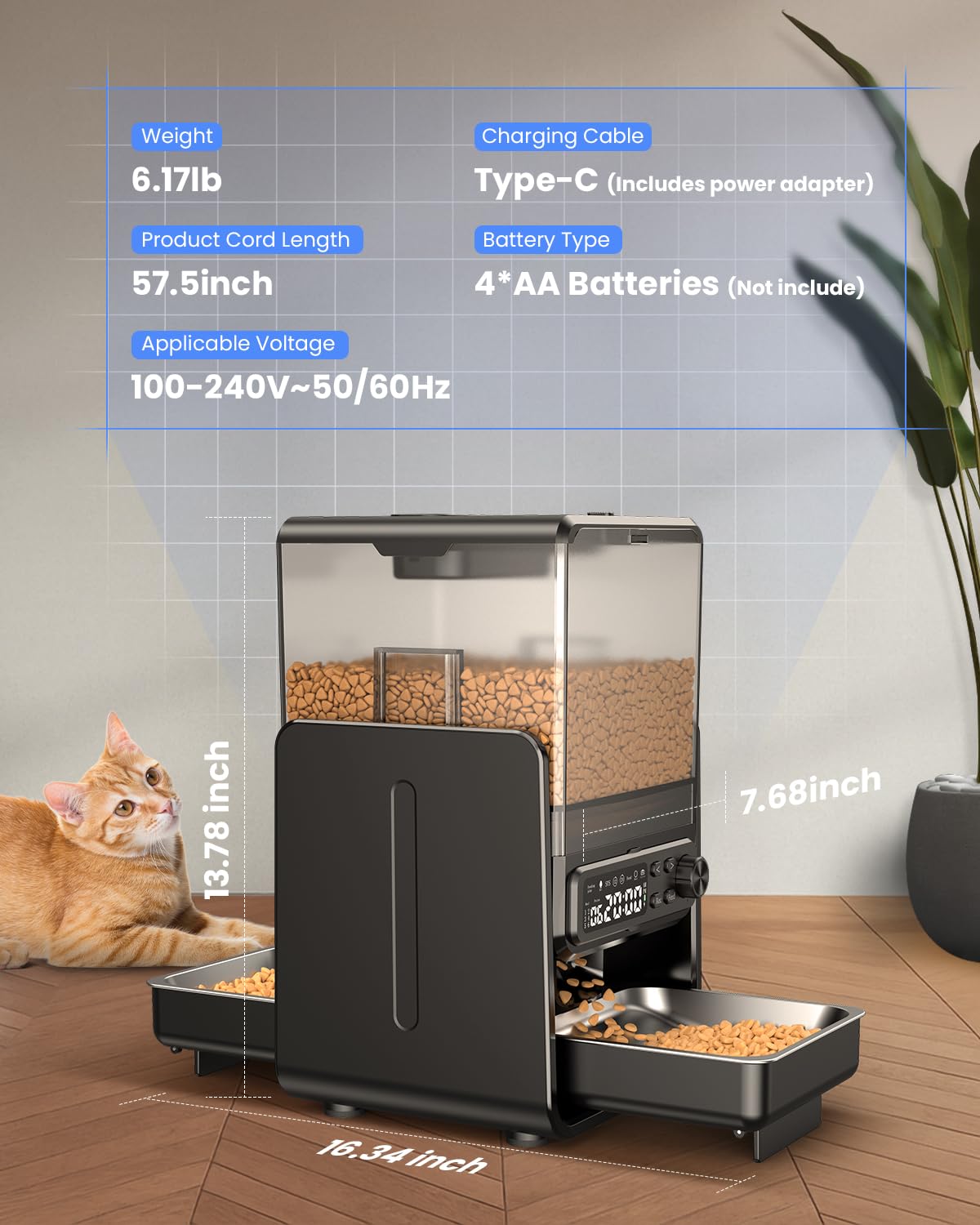 CityFlee removable-troughs and stainless bowls simplify cleaning and setup.