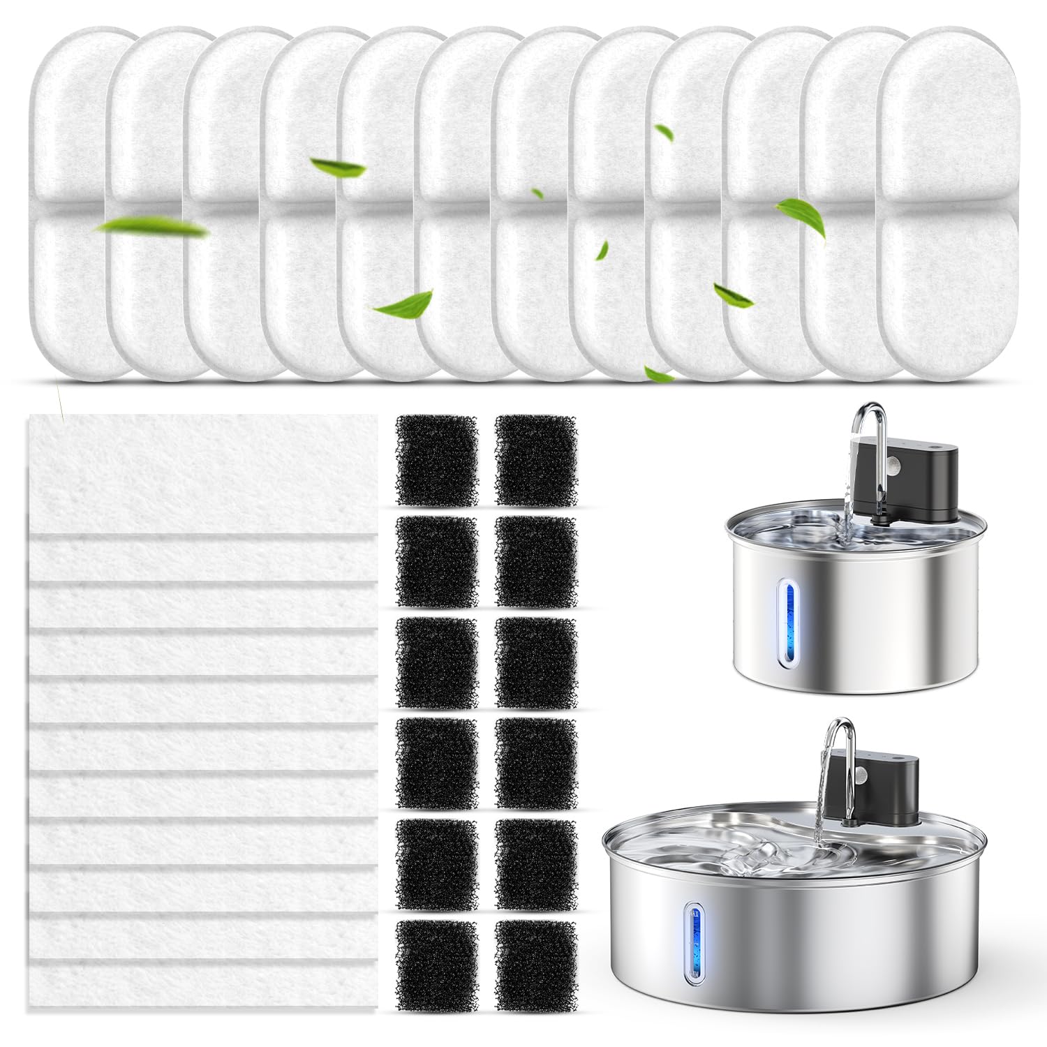 CityFlee carbon filter 12-pack for fresher water in cat fountains
