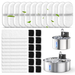 CityFlee carbon filter 12-pack for fresher water in cat fountains