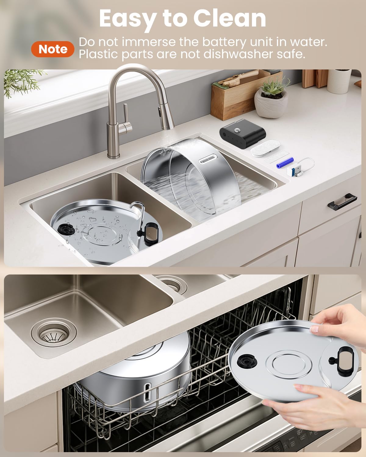 Cityflee wireless dog water fountain BPA-free stainless steel promotes safe hydration