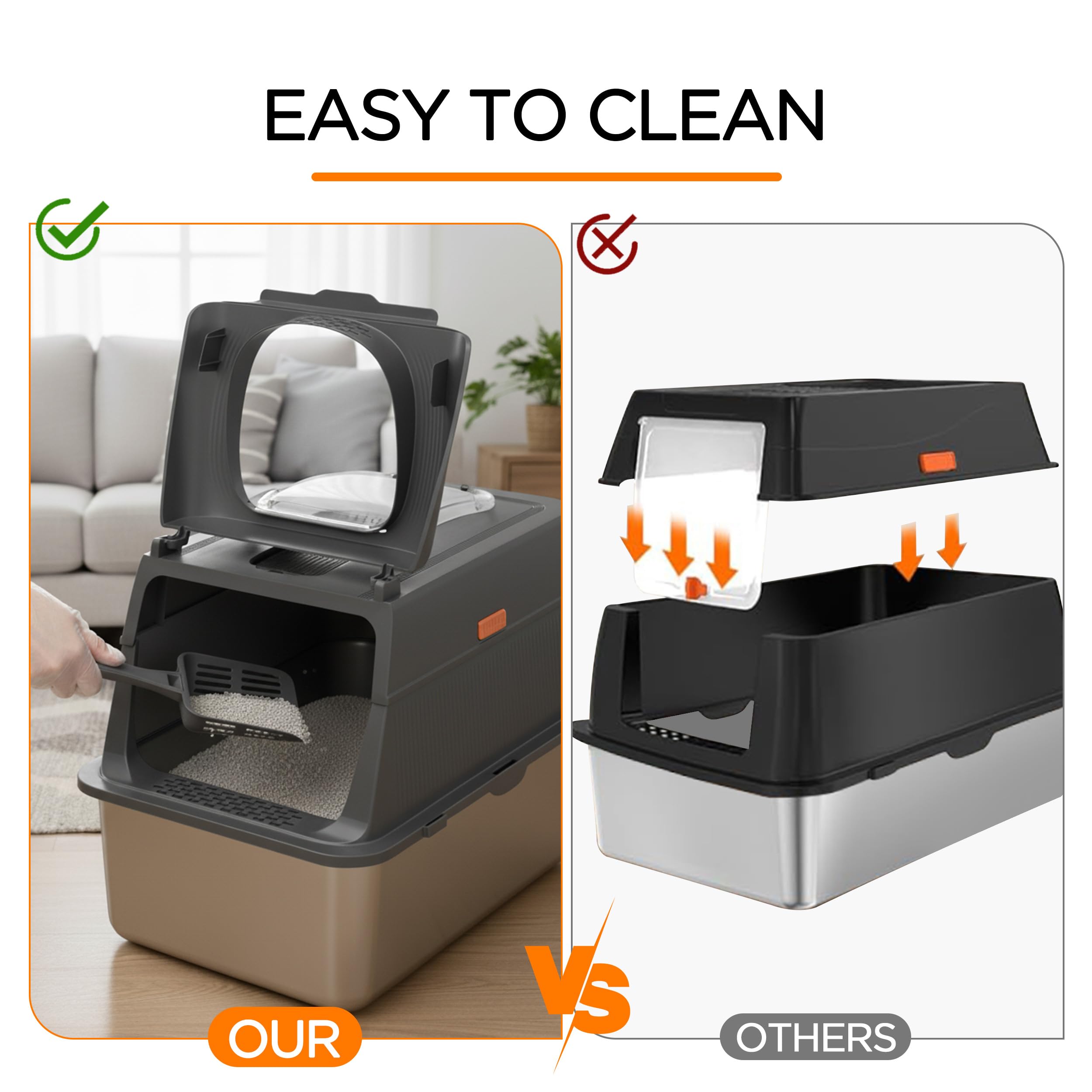 Citylife carbon filter odor-control ensures a fresher space for you and your cat.