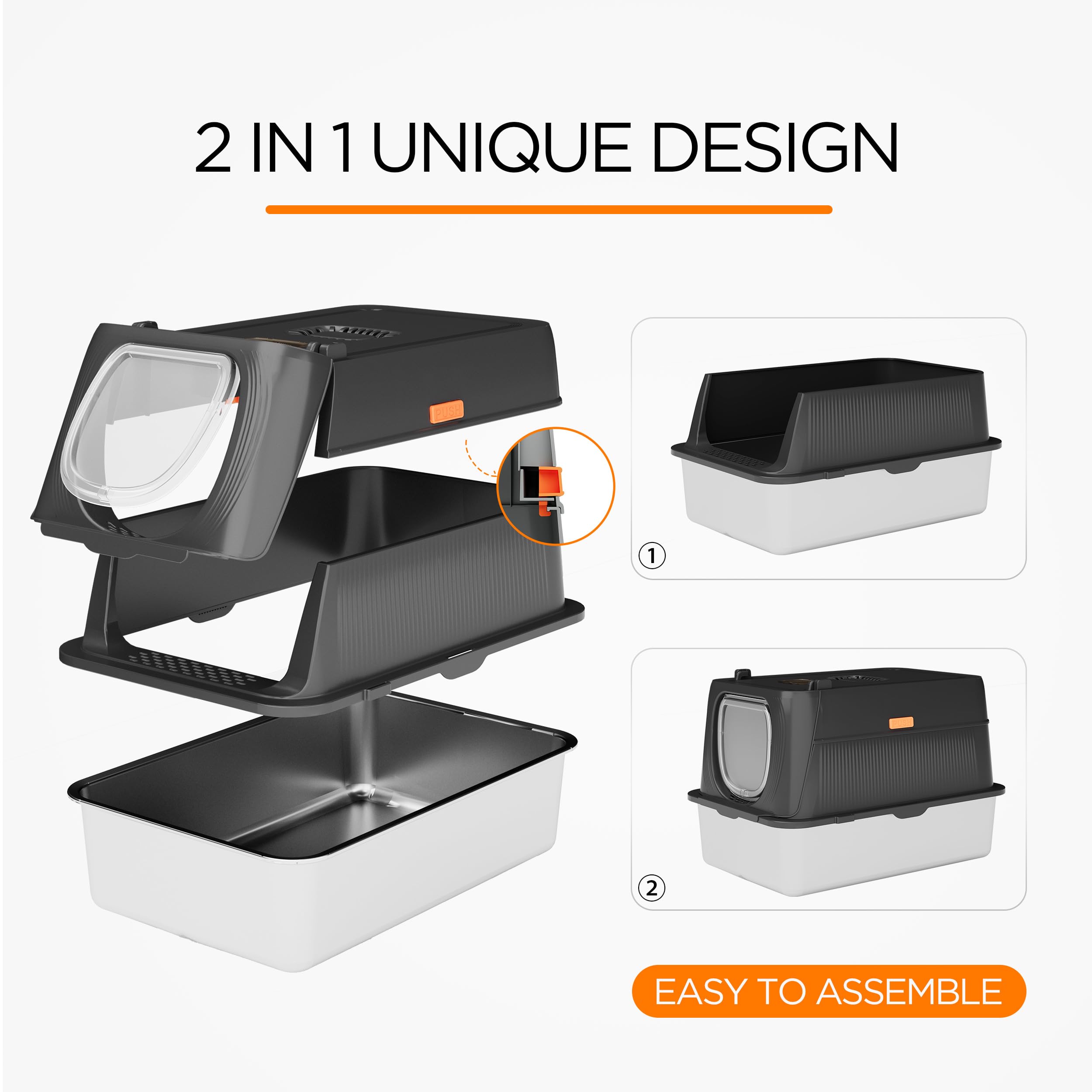 Citylife detachable three-part design adapts to different cat personalities.