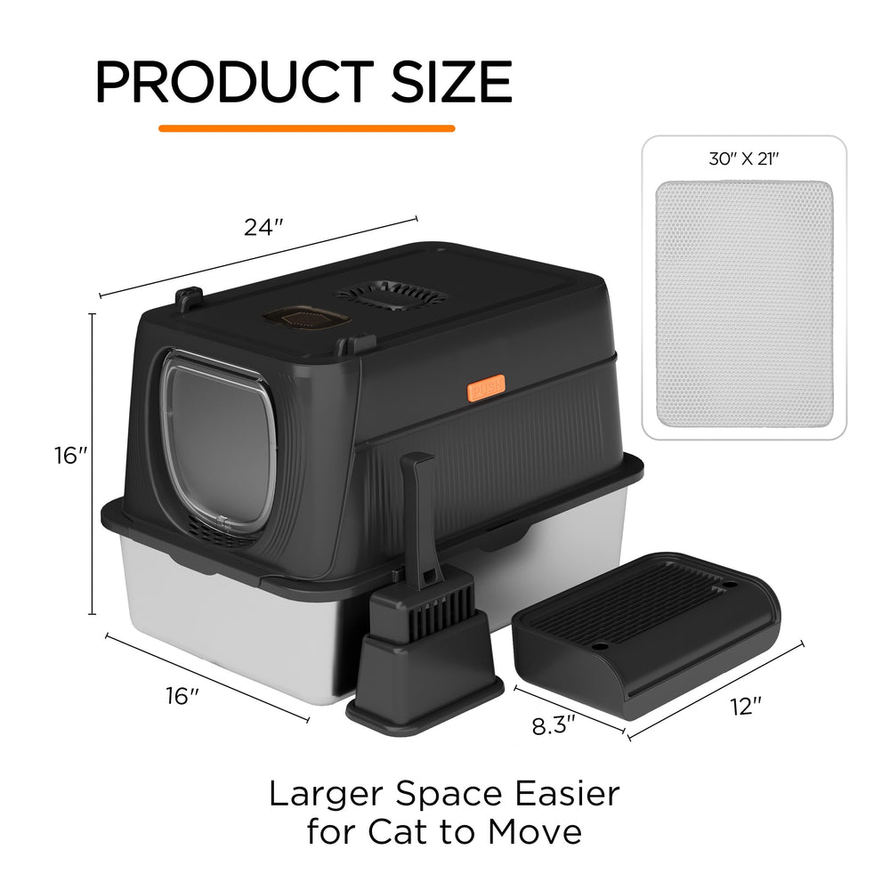 Citylife double-layer litter mat traps mess and protects floors.