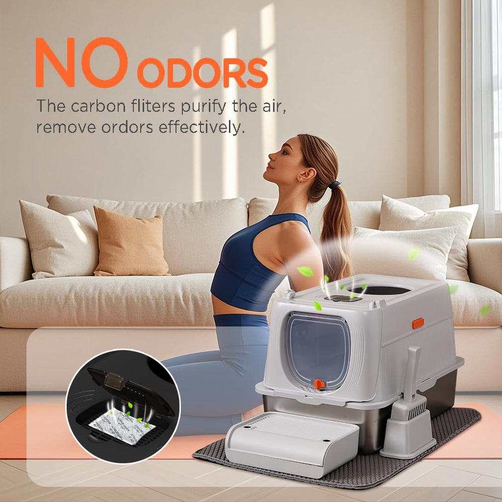 Citylife non-stick bottom helps keep litter inside the box during use