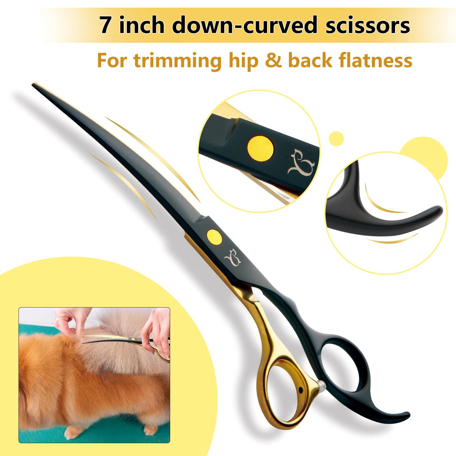 Citywish dog grooming comb-1 supports detangling before trimming.