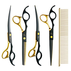 Citywish dog grooming scissors curved-2 showcase safe trimming with rounded tips.