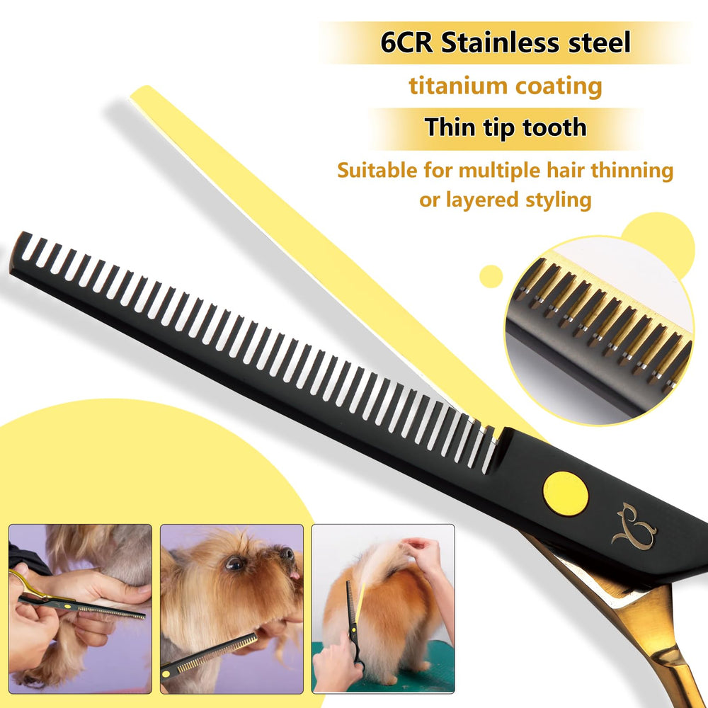 Citywish dog grooming scissors straight-1 ideal for precise trims.
