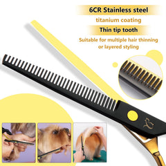 Citywish dog grooming scissors straight-1 ideal for precise trims.