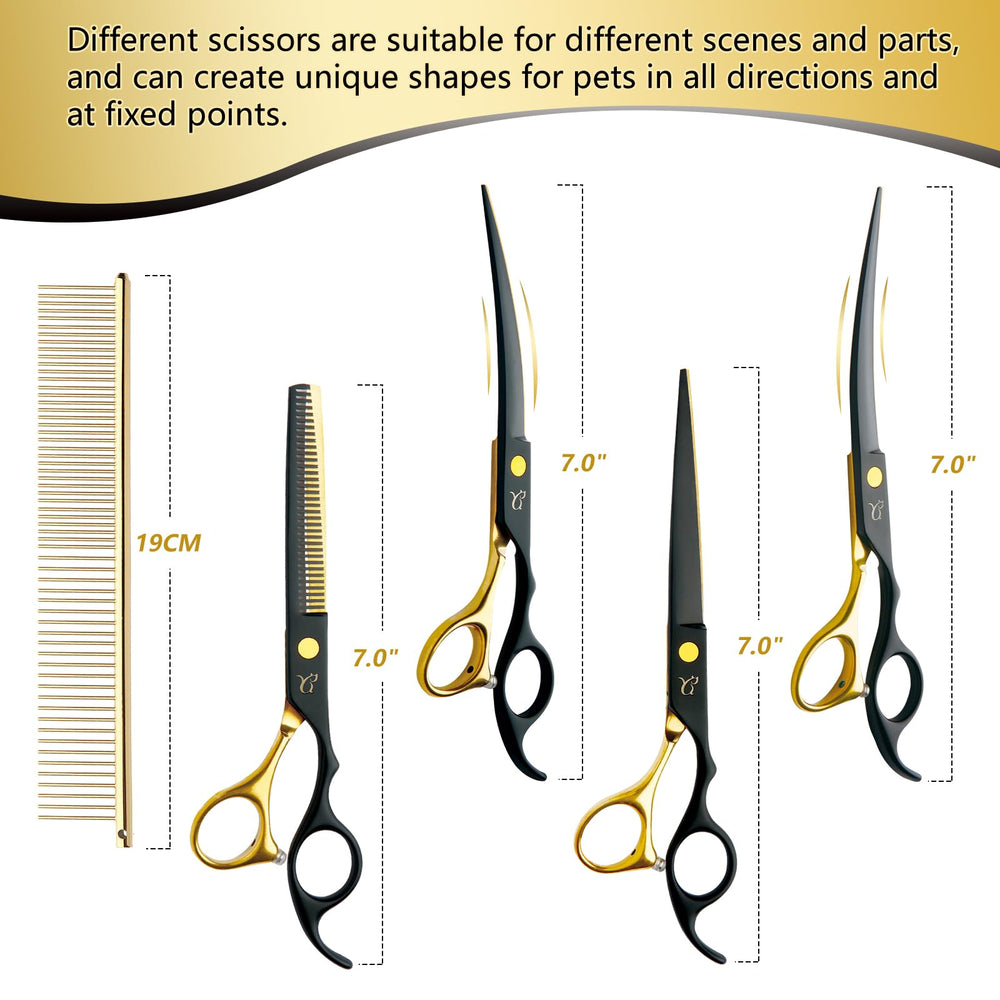 Citywish dog grooming scissors thinning-1 help even fur thinning for natural blends.