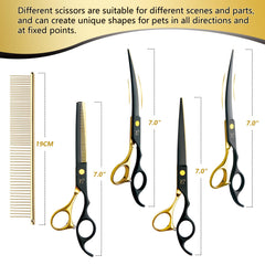 Citywish dog grooming scissors thinning-1 help even fur thinning for natural blends.