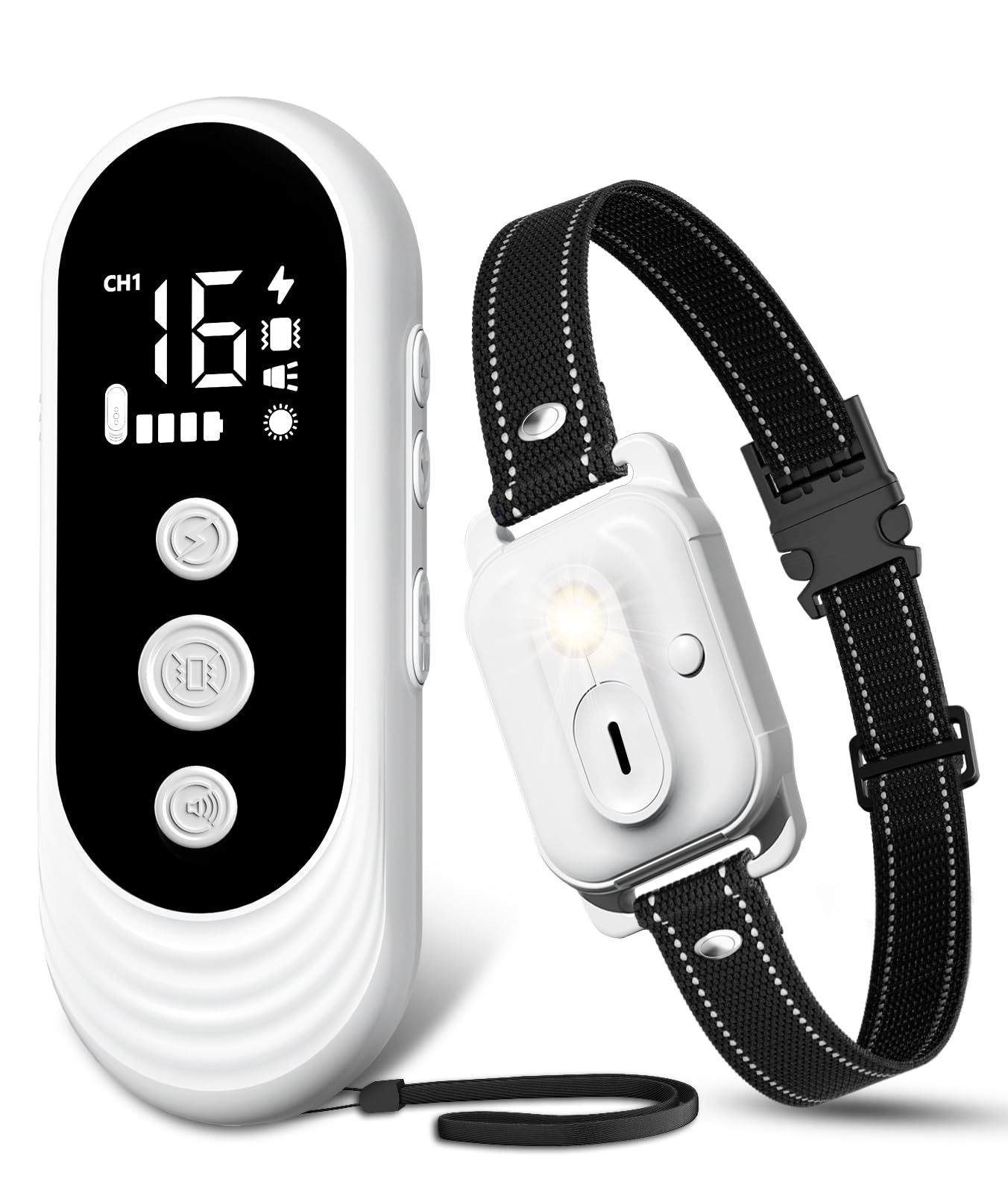 CIUZL dog shock collar remote for long-range training and recall practice.