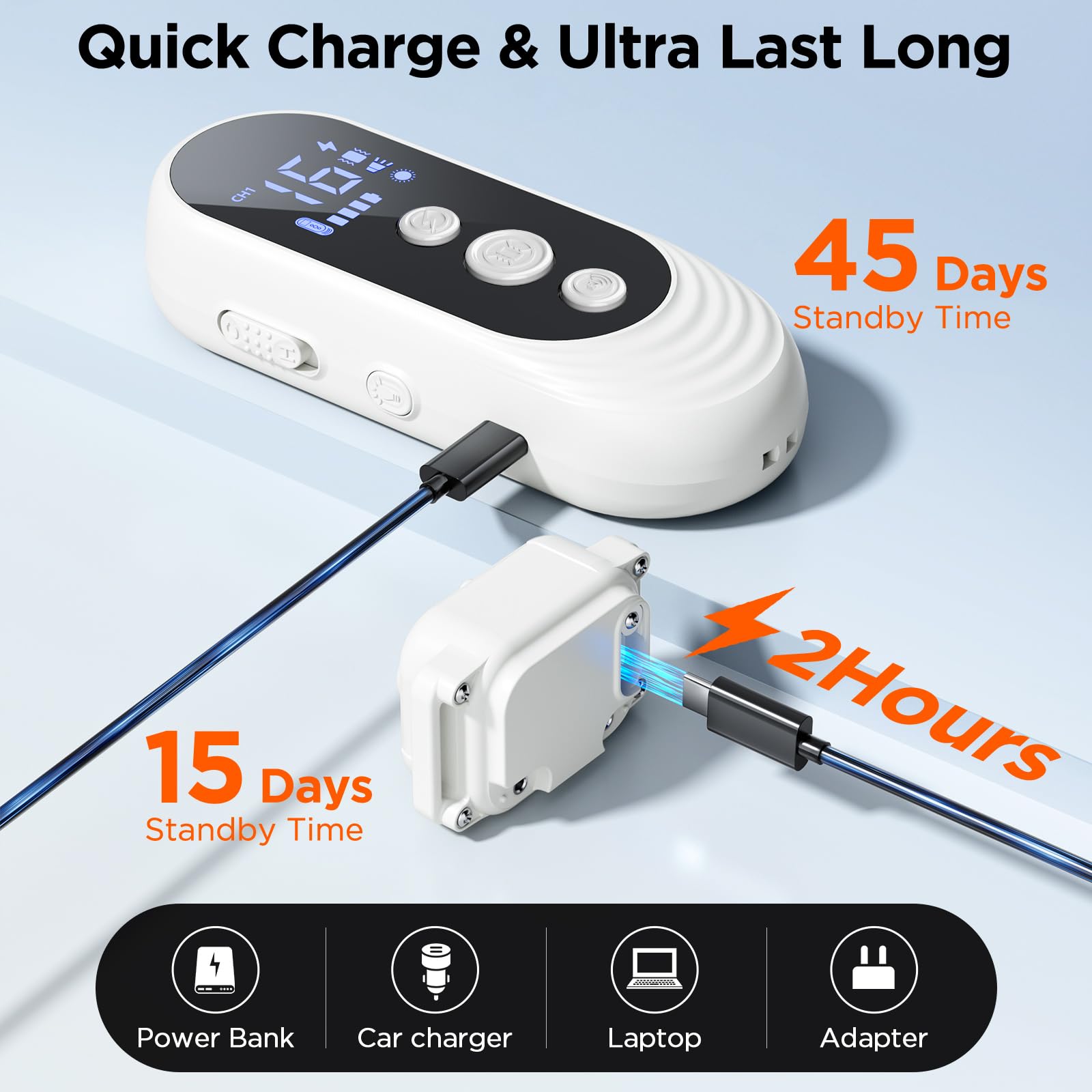 CIUZL rechargeable battery enabling long training sessions on the go