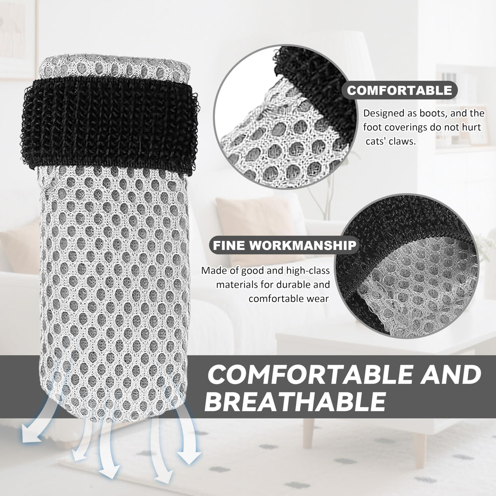 Civore cat booties adjustable straps enable a secure, comfortable fit
