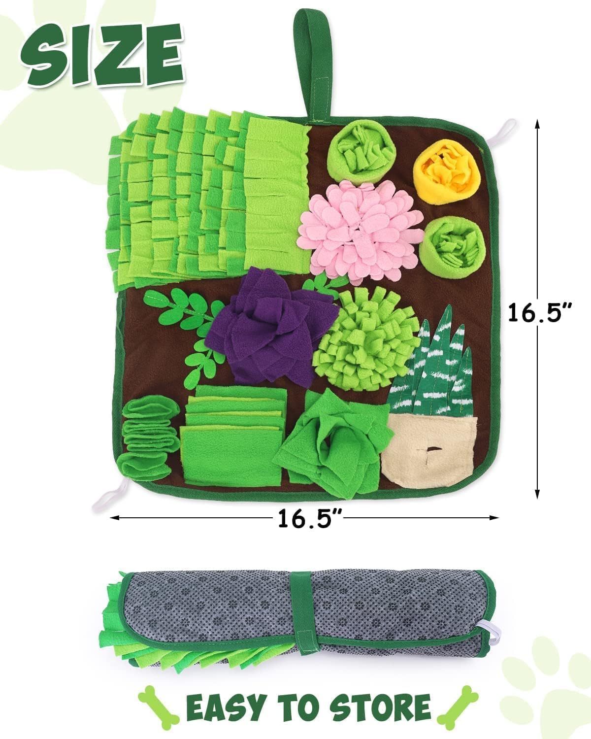 CiyvoLyeen snuffle mat for dogs cats rabbits demonstrates versatile enrichment.