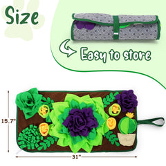 CiyvoLyeen snuffle mat foraging layout invites cats and small pets to hunt treats