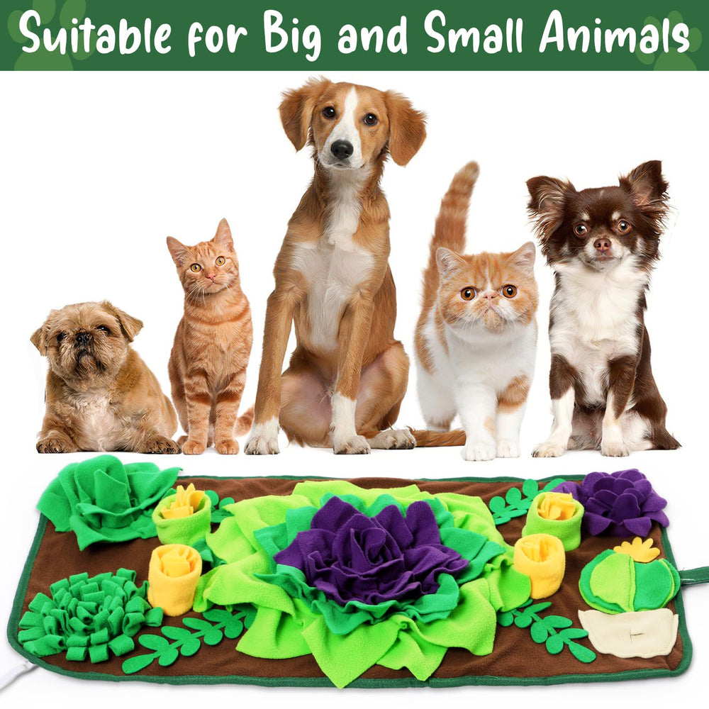 CiyvoLyeen snuffle mat non-slip bottom prevents mat from sliding on floors