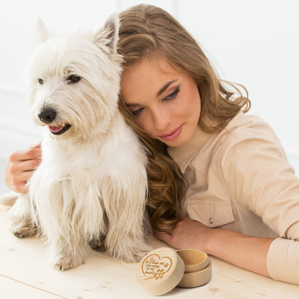 CJiangpo dog memorial box material beech wood durable and odorless for long-lasting storage