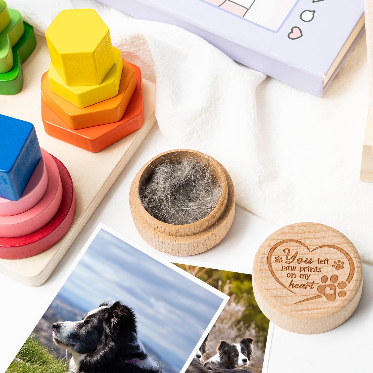 CJiangpo dog memorial box usage ideas for storing hair, ashes, and small keepsakes